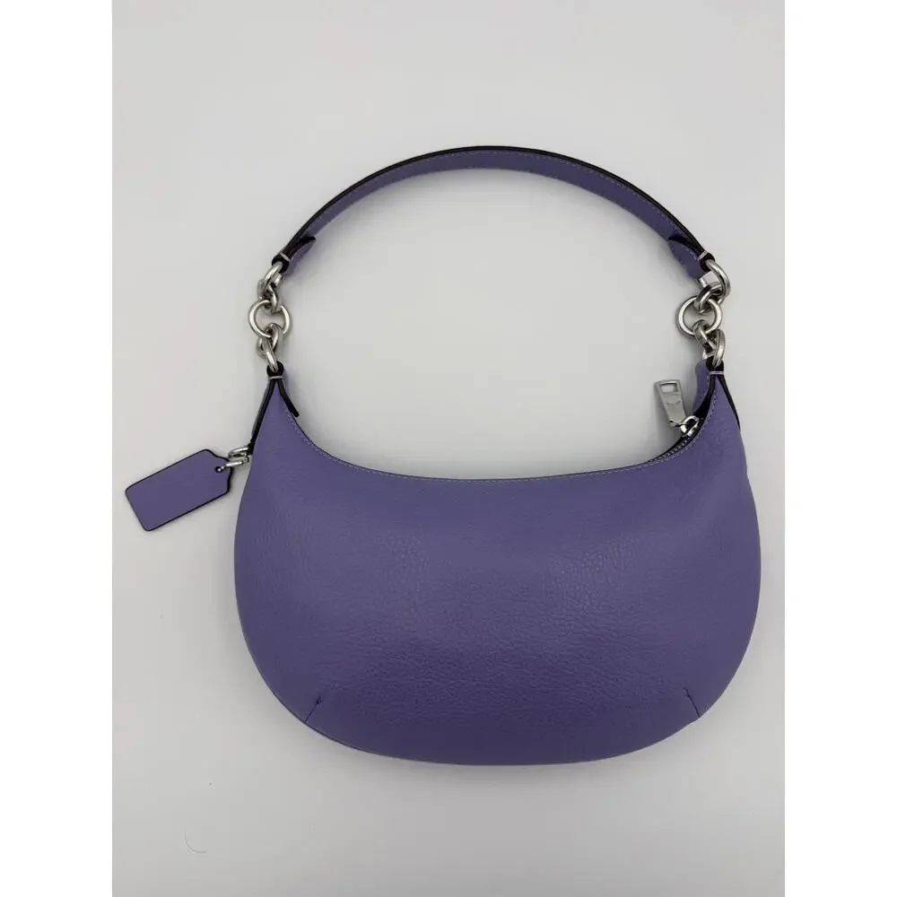 Coach Payton Hobo “Light Violet/Ice Purple” (2022) Pebbled Leather Shoulder Bag